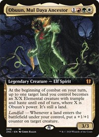 Obuun, Mul Daya Ancestor (Extended Art) [Zendikar Rising Commander] | Amazing Games TCG