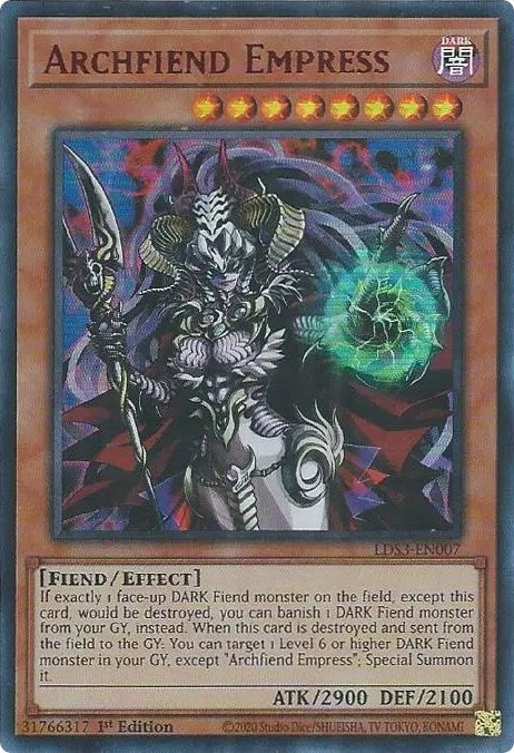 Archfiend Empress (Red) [LDS3-EN007] Ultra Rare | Amazing Games TCG