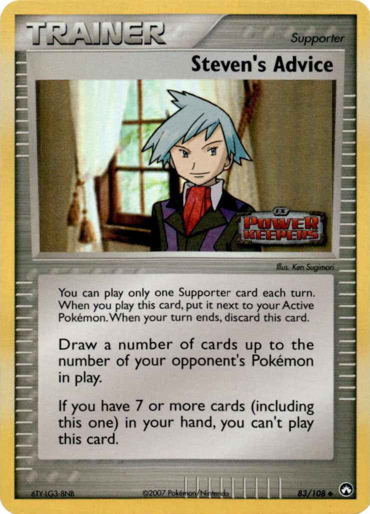 Steven's Advice (83/108) (Stamped) [EX: Power Keepers] | Amazing Games TCG