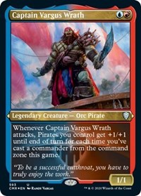 Captain Vargus Wrath (Foil Etched) [Commander Legends] | Amazing Games TCG