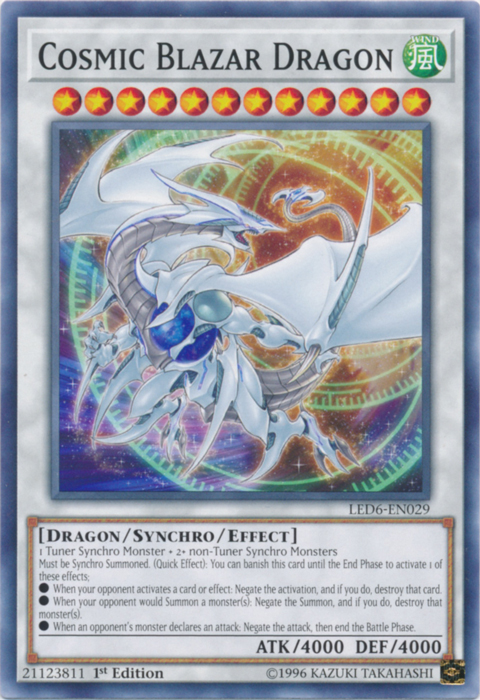 Cosmic Blazar Dragon [LED6-EN029] Common | Amazing Games TCG