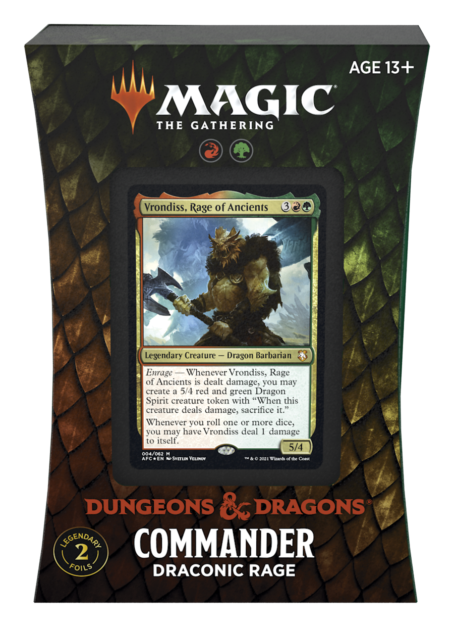Dungeons & Dragons: Adventures in the Forgotten Realms - Commander Deck (Draconic Rage) | Amazing Games TCG