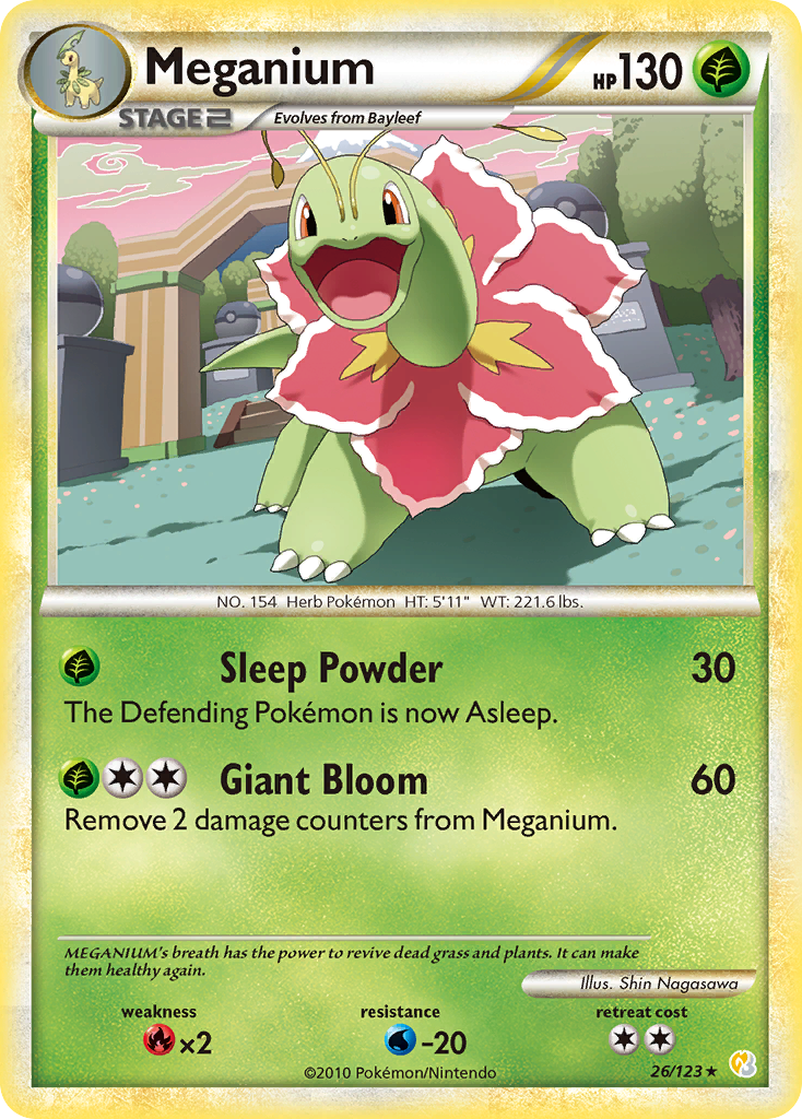 Meganium (26/123) [HeartGold & SoulSilver: Base Set] | Amazing Games TCG