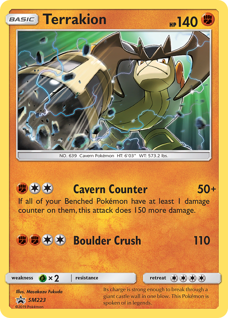 Terrakion (SM223) [Sun & Moon: Black Star Promos] | Amazing Games TCG