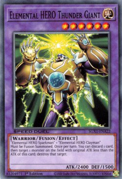 Elemental HERO Thunder Giant [SGX1-ENA22] Common | Amazing Games TCG