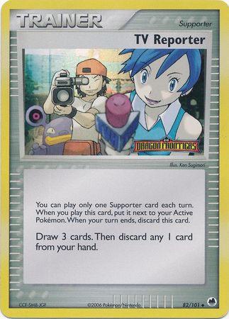 TV Reporter (82/101) (Stamped) [EX: Dragon Frontiers] | Amazing Games TCG