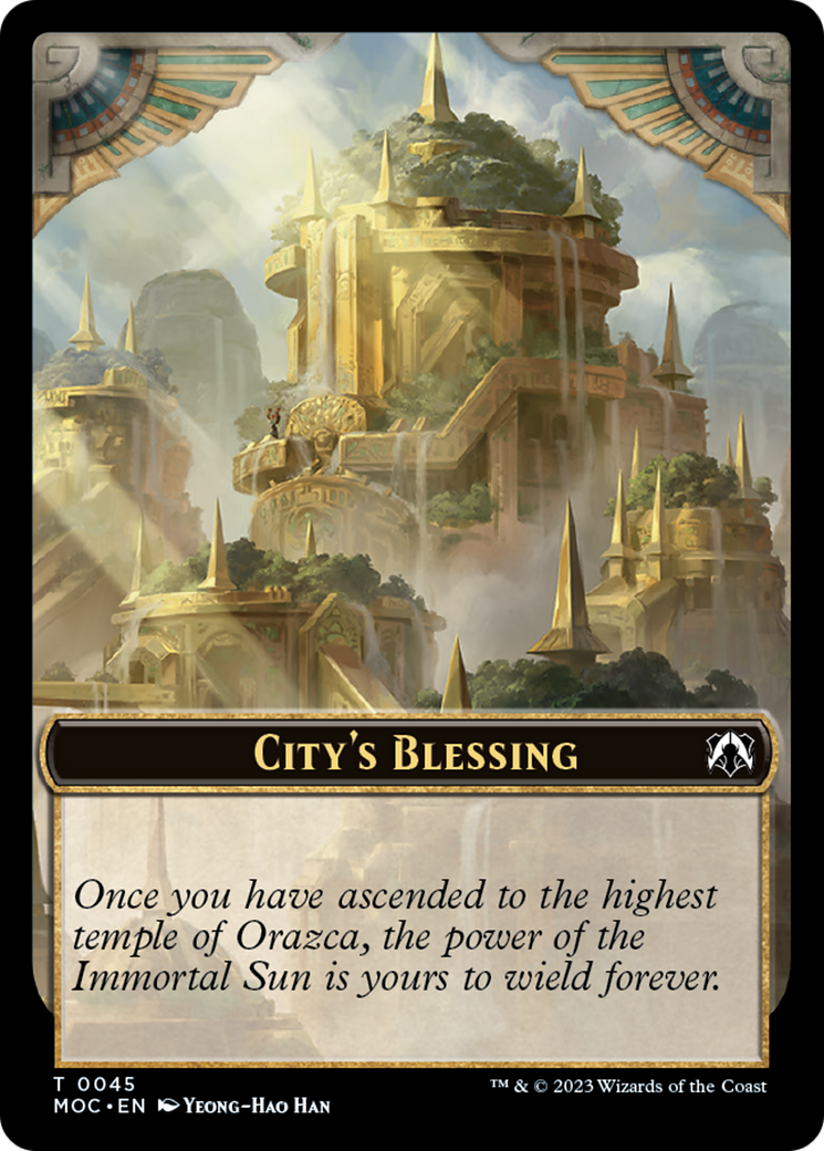 Elephant // City's Blessing Double-Sided Token [March of the Machine Commander Tokens] | Amazing Games TCG