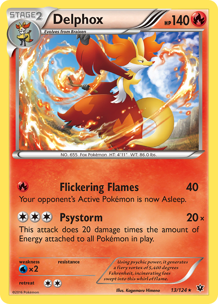 Delphox (13/124) [XY: Fates Collide] | Amazing Games TCG