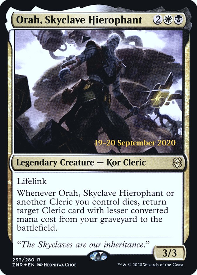 Orah, Skyclave Hierophant  [Zendikar Rising Prerelease Promos] | Amazing Games TCG