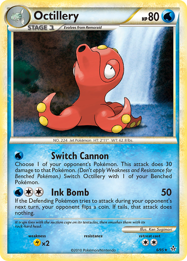 Octillery (6/95) [HeartGold & SoulSilver: Unleashed] | Amazing Games TCG