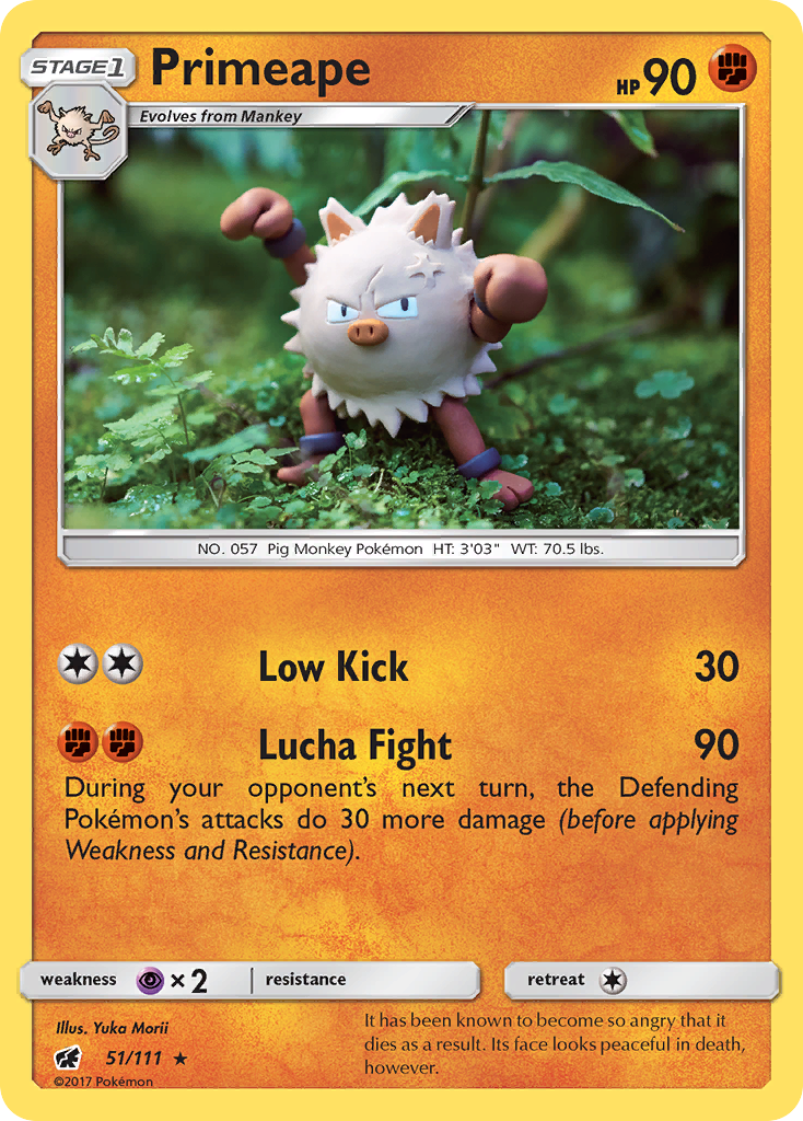 Primeape (51/111) [Sun & Moon: Crimson Invasion] | Amazing Games TCG