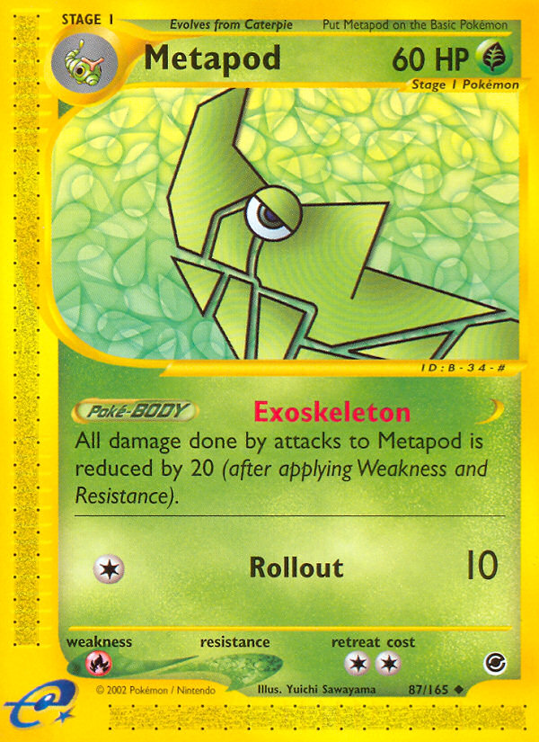 Metapod (87/165) [Expedition: Base Set] | Amazing Games TCG