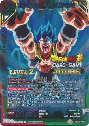 SSB Gogeta, Resonant Explosion (Level 2) (EX04-03) [Judge Promotion Cards] | Amazing Games TCG