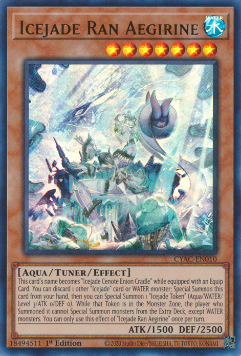 Icejade Ran Aegirine [CYAC-EN010] Ultra Rare | Amazing Games TCG