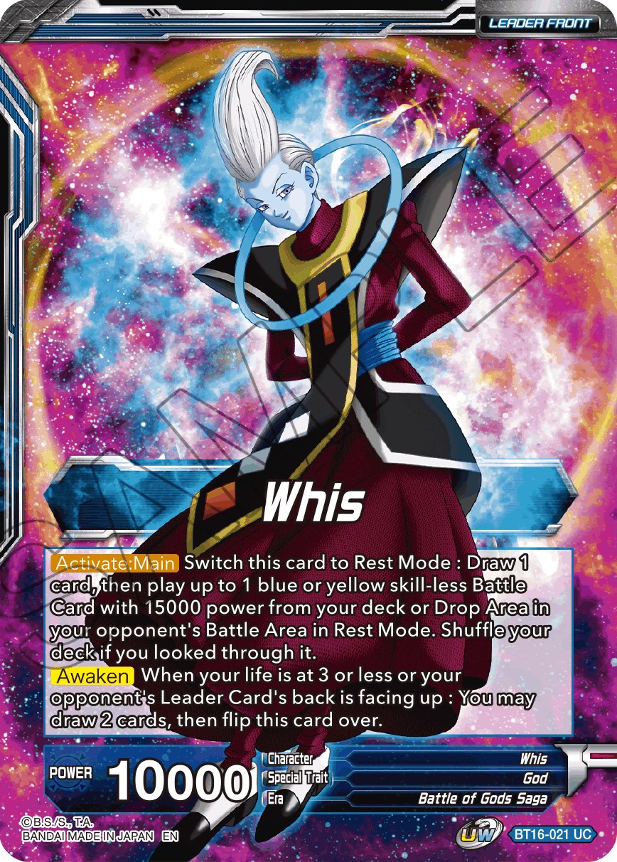 Whis // Whis, Invitation to Battle (BT16-021) [Realm of the Gods Prerelease Promos] | Amazing Games TCG