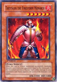 Thestalos the Firestorm Monarch [Structure Deck: Blaze of Destruction] [SD3-EN011] | Amazing Games TCG