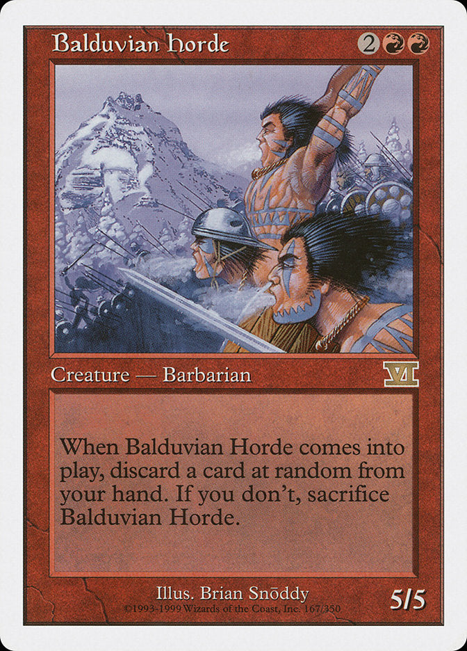 Balduvian Horde [Classic Sixth Edition] | Amazing Games TCG