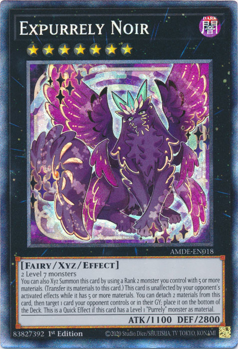 Expurrely Noir [AMDE-EN018] Collector's Rare | Amazing Games TCG