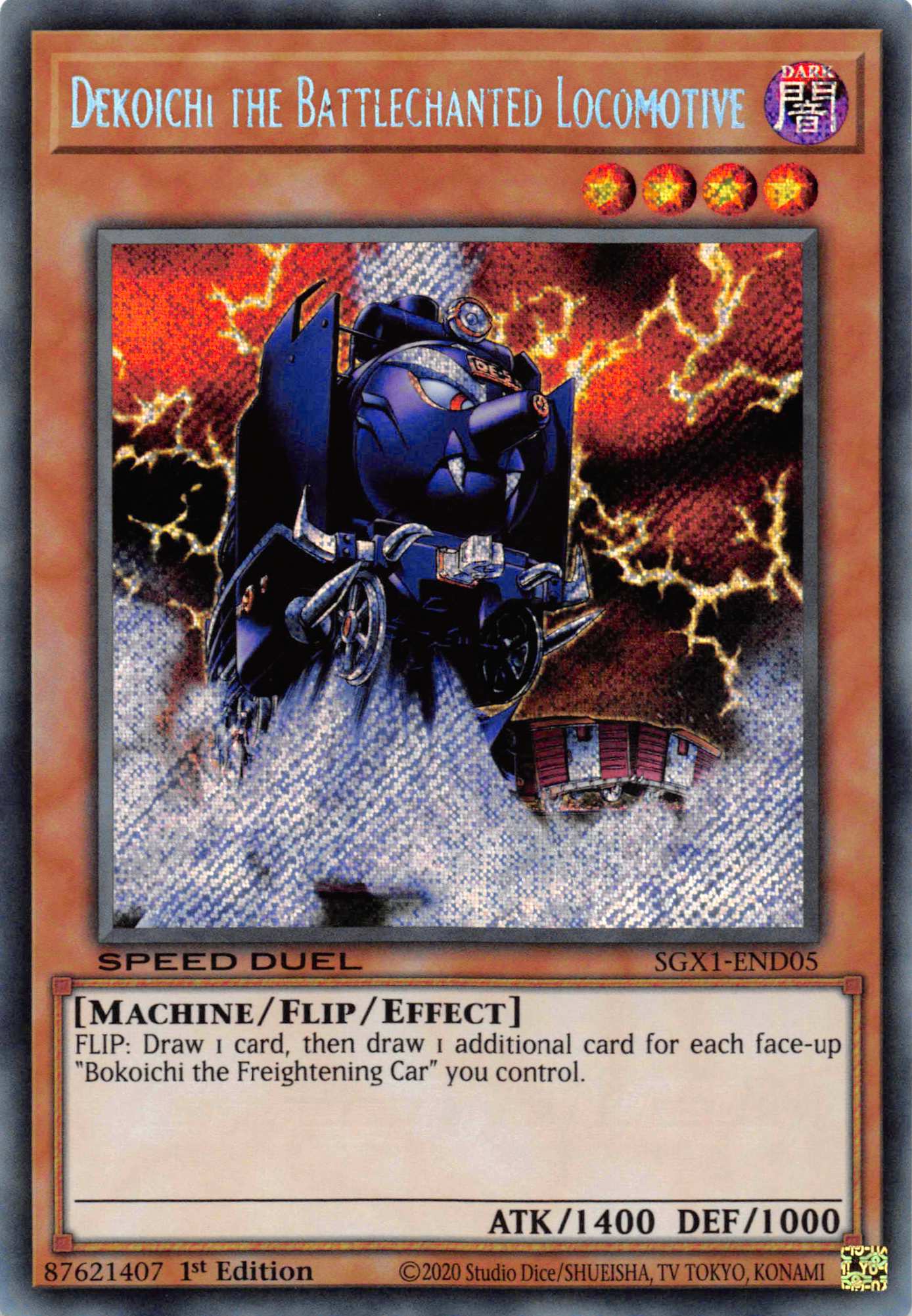 Dekoichi the Battlechanted Locomotive [SGX1-END05] Secret Rare | Amazing Games TCG