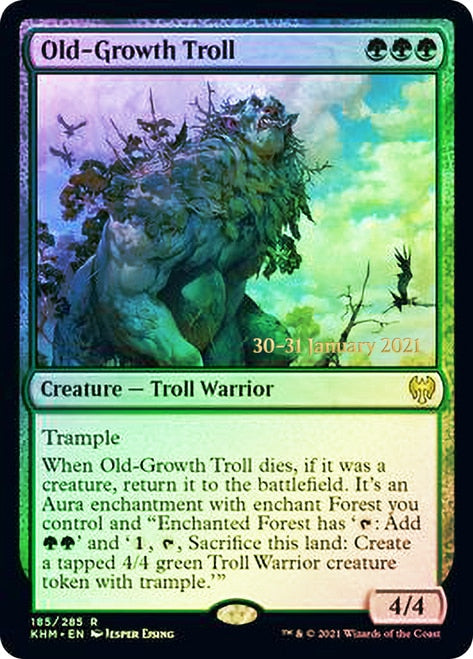 Old-Growth Troll  [Kaldheim Prerelease Promos] | Amazing Games TCG