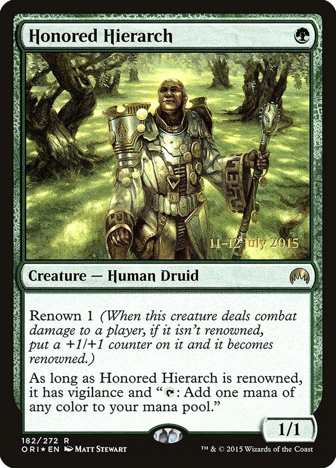 Honored Hierarch [Magic Origins Prerelease Promos] | Amazing Games TCG