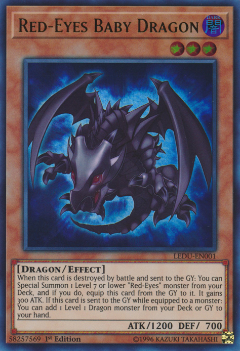 Red-Eyes Baby Dragon [LEDU-EN001] Ultra Rare | Amazing Games TCG