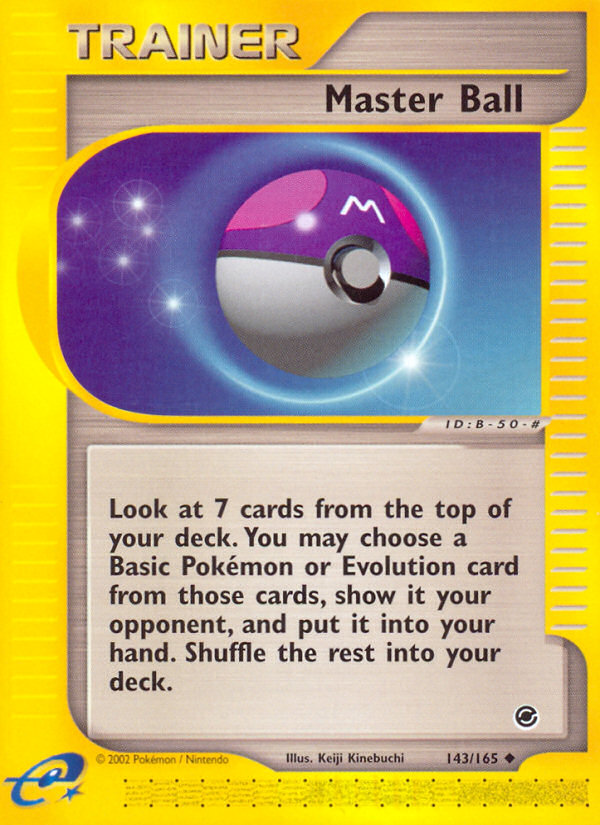 Master Ball (143/165) [Expedition: Base Set] | Amazing Games TCG