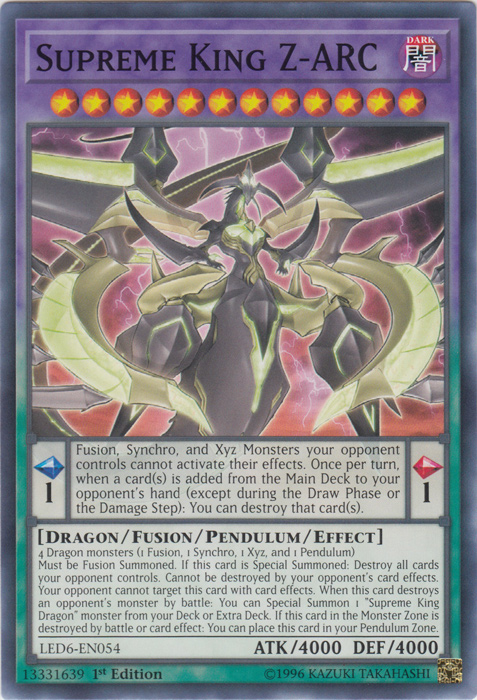 Supreme King Z-ARC [LED6-EN054] Common | Amazing Games TCG