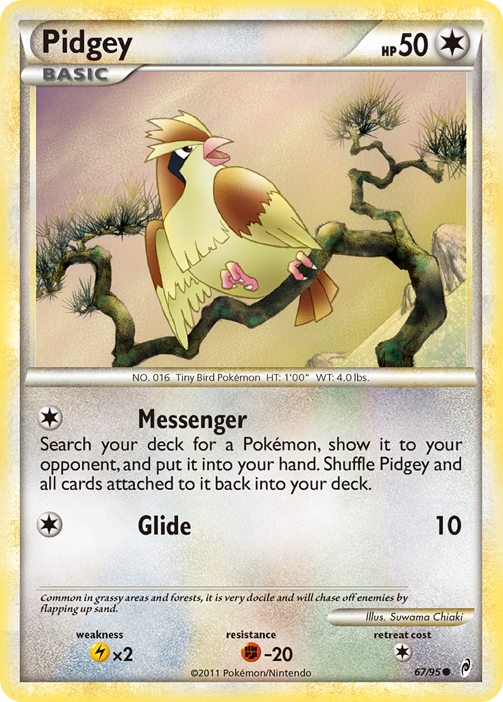 Pidgey (67/95) [HeartGold & SoulSilver: Call of Legends] | Amazing Games TCG