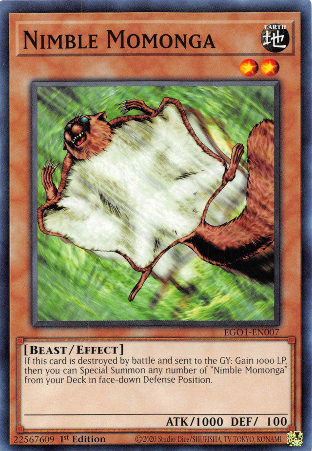 Nimble Momonga [EGO1-EN007] Common | Amazing Games TCG