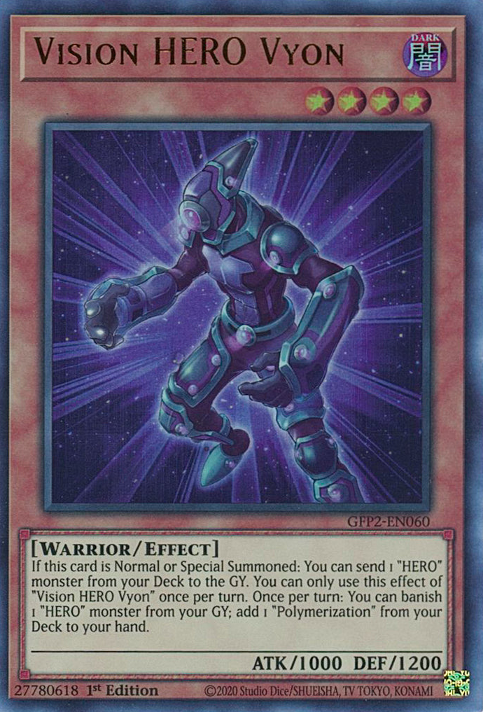 Vision HERO Vyon [GFP2-EN060] Ultra Rare | Amazing Games TCG