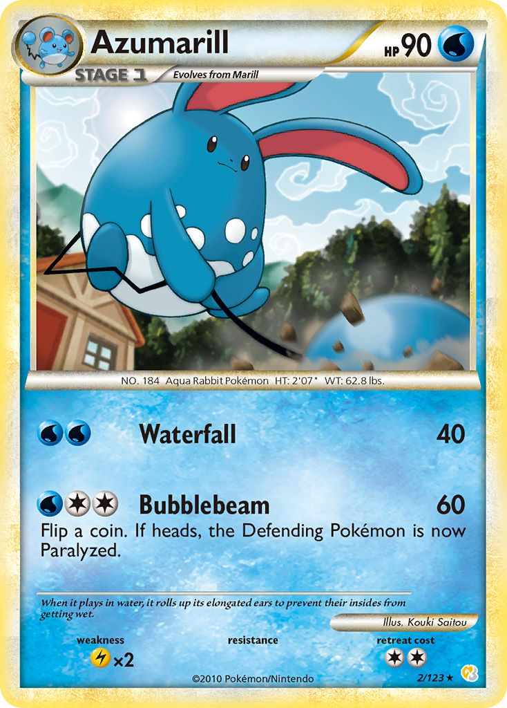 Azumarill (2/123) [HeartGold & SoulSilver: Base Set] | Amazing Games TCG