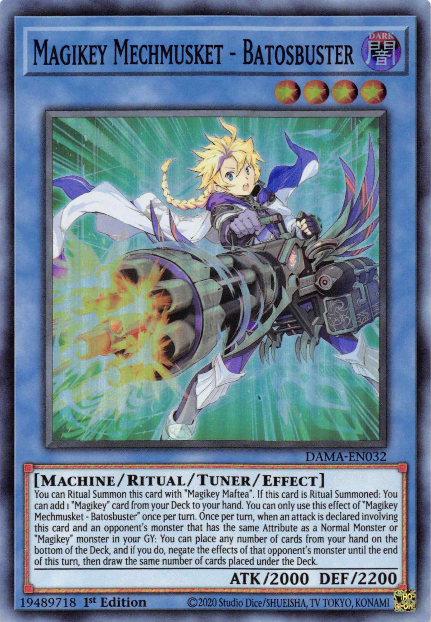 Magikey Mechmusket - Batosbuster [DAMA-EN032] Super Rare | Amazing Games TCG