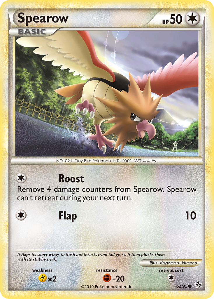 Spearow (62/95) [HeartGold & SoulSilver: Unleashed] | Amazing Games TCG