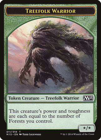 Treefolk Warrior Token [Magic 2015 Tokens] | Amazing Games TCG