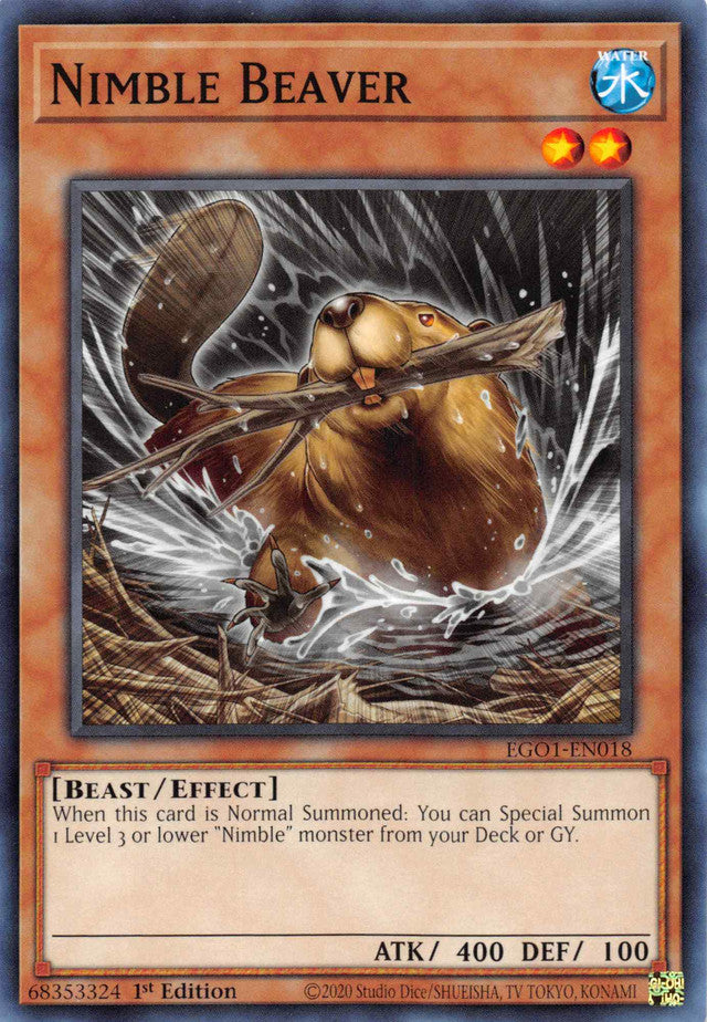 Nimble Beaver [EGO1-EN018] Common | Amazing Games TCG