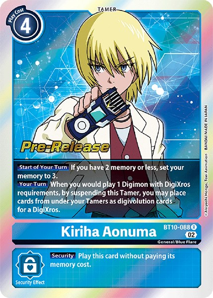 Kiriha Aonuma [BT10-088] [Xros Encounter Pre-Release Cards] | Amazing Games TCG