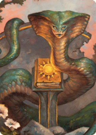 Guardian Naga Art Card [Commander Legends: Battle for Baldur's Gate Art Series] | Amazing Games TCG