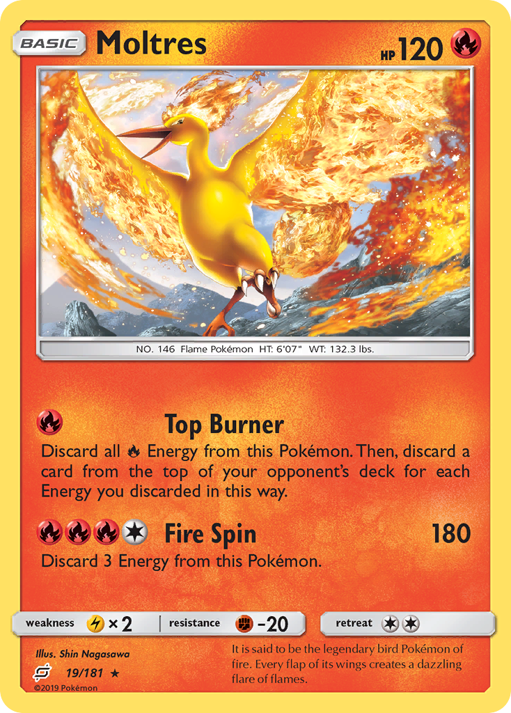 Moltres (19/181) [Sun & Moon: Team Up] | Amazing Games TCG