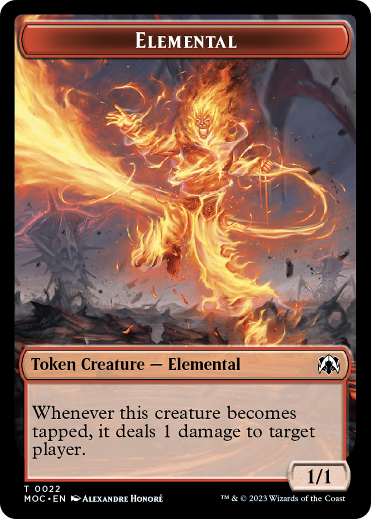 Elemental (22) // Faerie Double-Sided Token [March of the Machine Commander Tokens] | Amazing Games TCG