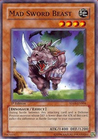 Mad Sword Beast [Structure Deck: Dinosaur's Rage] [SD09-EN004] | Amazing Games TCG