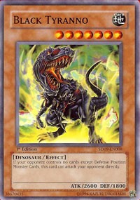 Black Tyranno [Structure Deck: Dinosaur's Rage] [SD09-EN008] | Amazing Games TCG