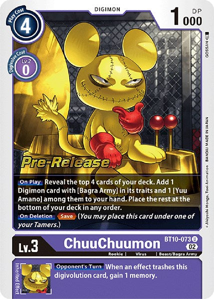 ChuuChuumon [BT10-073] [Xros Encounter Pre-Release Cards] | Amazing Games TCG
