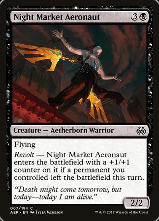 Night Market Aeronaut [Aether Revolt] | Amazing Games TCG