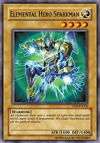 Elemental HERO Sparkman [Starter Deck: Jaden Yuki] [YSDJ-EN008] | Amazing Games TCG