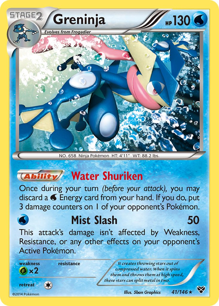 Greninja (41/146) (Cosmos Holo) (Blister Exclusive) [XY: Base Set] | Amazing Games TCG