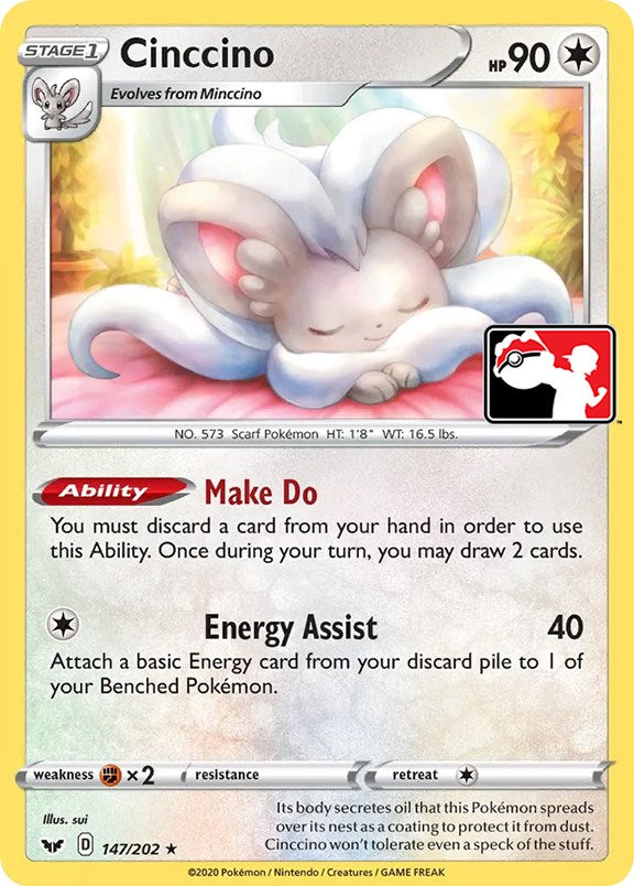 Cinccino (147/202) [Prize Pack Series One] | Amazing Games TCG