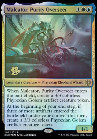 Malcator, Purity Overseer [Phyrexia: All Will Be One Prerelease Promos] | Amazing Games TCG