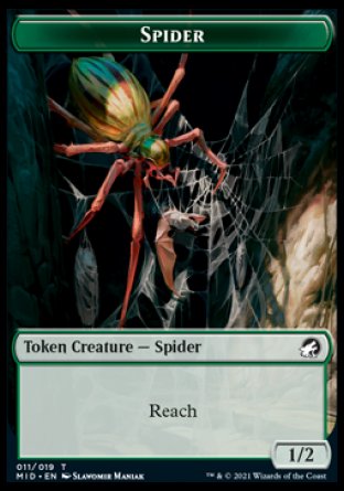 Spider Token [Innistrad: Midnight Hunt Tokens] | Amazing Games TCG