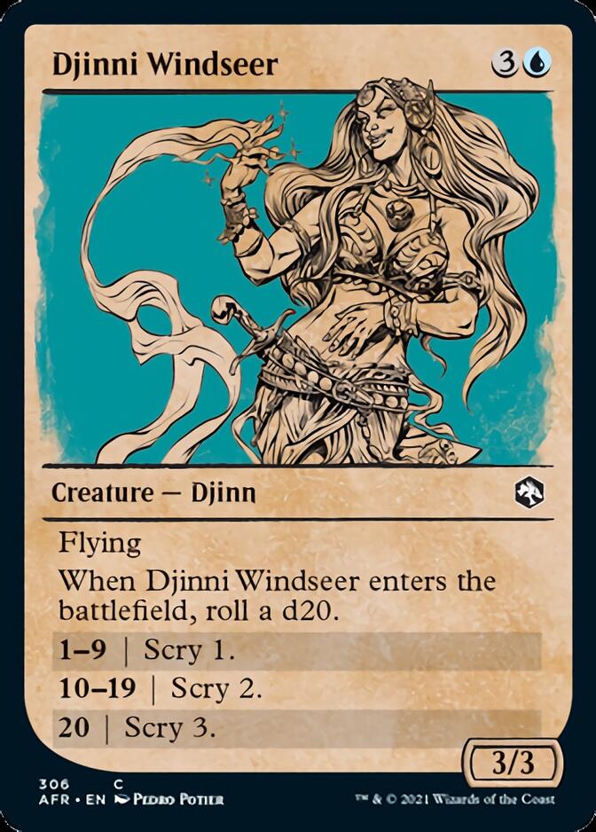 Djinni Windseer (Showcase) [Dungeons & Dragons: Adventures in the Forgotten Realms] | Amazing Games TCG